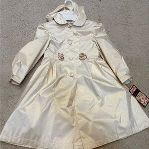 NWT Vintage Rothschild Kids Cream Raincoat